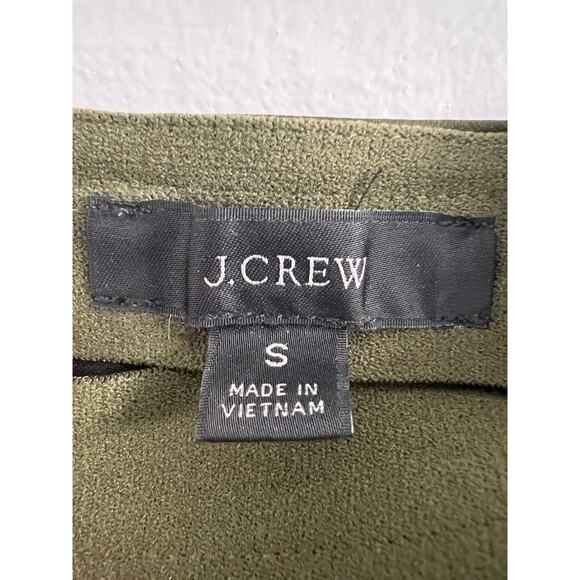 J. Crew Olive Midi Satin Slip Skirt size Small - Picture 4 of 5